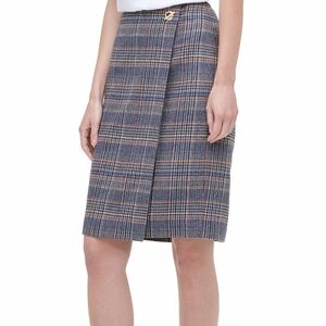 Calvin Klein Plaid Skirt - Blue and Gray